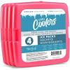 imageCool Coolers by Fit  Fresh Reusable ampamp LongLasting Slim Ice Packs Cold Packs for Lunch Boxes Ice Packs for Lunch Bags Pink 8 PackPink 8 PK