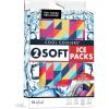 imageCool Coolers by Fit ampamp Fresh 2 Pack Soft Ice Flexible Stretch Nylon Reusable Ice Packs for Lunch Boxes ampamp Coolers Unicorn StripeMulti Prism Geo  Cobalt