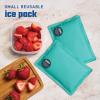 imageCool Coolers by Fit ampamp Fresh 2 Pack Soft Ice Flexible Stretch Nylon Reusable Ice Packs for Lunch Boxes ampamp Coolers Unicorn StripeTeal