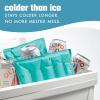 imageCool Coolers by Fit ampamp Fresh 2 Pack XL Soft Ice Packs for Cooler Flexible Stretch Nylon Lunch Box Ice Packs Large Reusable Freezer Packs Navy BlueTeal
