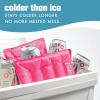 imageCool Coolers by Fit ampamp Fresh 2 Pack XL Soft Ice Packs for Cooler Flexible Stretch Nylon Lunch Box Ice Packs Large Reusable Freezer Packs Navy BlueHot Pink