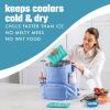 imageCool Coolers by Fit ampamp Fresh 2 Pack XL Soft Ice Packs for Cooler Flexible Stretch Nylon Lunch Box Ice Packs Large Reusable Freezer Packs Navy BlueTeal