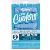 imageCool Coolers by Fit ampamp Fresh 2 Pack XL Soft Ice Packs for Cooler Flexible Stretch Nylon Lunch Box Ice Packs Large Reusable Freezer Packs Navy BlueCornflower Blue