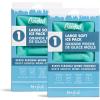imageCool Coolers by Fit ampamp Fresh 2 Pack XL Soft Ice Packs for Cooler Flexible Stretch Nylon Lunch Box Ice Packs Large Reusable Freezer Packs Navy BlueTeal