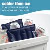 imageCool Coolers by Fit ampamp Fresh 2 Pack XL Soft Ice Packs for Cooler Flexible Stretch Nylon Lunch Box Ice Packs Large Reusable Freezer Packs Navy BlueMidnight Blue