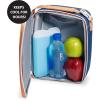 imageCool Coolers by Fit ampamp Fresh 4 Pack XL Slim Ice Packs Quick Freeze Space Saving Reusable Ice Packs for Lunch Boxes or Coolers PinkClear Blue 4 PK