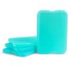 imageCool Coolers by Fit ampamp Fresh 4 Pack XL Slim Ice Packs Quick Freeze Space Saving Reusable Ice Packs for Lunch Boxes or Coolers PinkGreen 4 PK