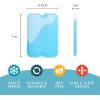 imageCool Coolers by Fit ampamp Fresh 4 Pack XL Slim Ice Packs Quick Freeze Space Saving Reusable Ice Packs for Lunch Boxes or Coolers PinkGreen 8 PK