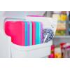 imageCool Coolers by Fit ampamp Fresh 4 Pack XL Slim Ice Packs Quick Freeze Space Saving Reusable Ice Packs for Lunch Boxes or Coolers PinkMulticolor 8 PK