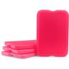 imageCool Coolers by Fit ampamp Fresh 4 Pack XL Slim Ice Packs Quick Freeze Space Saving Reusable Ice Packs for Lunch Boxes or Coolers PinkPink 4 PK