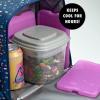 imageCool Coolers by Fit ampamp Fresh 4 Pack XL Slim Ice Packs Quick Freeze Space Saving Reusable Ice Packs for Lunch Boxes or Coolers PinkPurple 4 PK