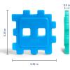 imageCool Coolers by Fit ampamp Fresh Kids Puzzle Shaped Lunch Box Ice Packs Back to School Essential Reusable Freeze Blocks for Insulated Bags and Cooler Multicolored 6PKPuzzle  6 PK