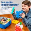 imageCool Coolers by Fit ampamp Fresh Kids Puzzle Shaped Lunch Box Ice Packs Back to School Essential Reusable Freeze Blocks for Insulated Bags and Cooler Multicolored 6PKPuzzle  6 PK