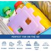 imageCool Coolers by Fit ampamp Fresh Kids Puzzle Shaped Lunch Box Ice Packs Back to School Essential Reusable Freeze Blocks for Insulated Bags and Cooler Multicolored 6PKPuzzle  6 PK