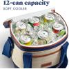 imageFit ampamp Fresh Beach ampamp Boat Cooler Collection  Insulated Leakproof WaterResistant Totes ampamp Lunch Bags for Summer Pool ampamp Travel12Can  Navy