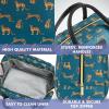 imageFit ampamp Fresh Bloomington Lunch Bag for Women  Insulated Large Lunch Box for Work with Containers LeakResistant StainResistant Zipper Closure Fruit PrintTeal Cheetah