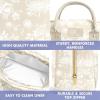 imageFit ampamp Fresh Bloomington Lunch Bag for Women  Insulated Large Lunch Box for Work with Containers LeakResistant StainResistant Zipper Closure Fruit PrintTan Toile