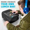 imageFit ampamp Fresh Charm Lunch Bag For Kids Thermal Insulated Lunch Box For Kids Boys ampamp Girls With Shoe Charm Slots For Personalization School Lunch Box Navy BlueBlack