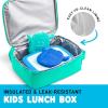 imageFit ampamp Fresh Charm Lunch Bag For Kids Thermal Insulated Lunch Box For Kids Boys ampamp Girls With Shoe Charm Slots For Personalization School Lunch Box Navy BlueTeal