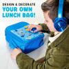 imageFit ampamp Fresh Charm Lunch Bag For Kids Thermal Insulated Lunch Box For Kids Boys ampamp Girls With Shoe Charm Slots For Personalization School Lunch Box Navy BlueOcean Blue