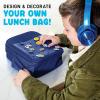imageFit ampamp Fresh Charm Lunch Bag For Kids Thermal Insulated Lunch Box For Kids Boys ampamp Girls With Shoe Charm Slots For Personalization School Lunch Box Navy BlueNavy Blue