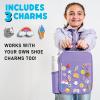 imageFit ampamp Fresh Charm Lunch Bag For Kids Thermal Insulated Lunch Box For Kids Boys ampamp Girls With Shoe Charm Slots For Personalization School Lunch Box Navy BluePurple