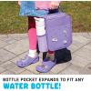 imageFit ampamp Fresh Charm Lunch Bag For Kids Thermal Insulated Lunch Box For Kids Boys ampamp Girls With Shoe Charm Slots For Personalization School Lunch Box Navy BluePurple