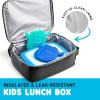 imageFit ampamp Fresh Charm Lunch Bag For Kids Thermal Insulated Lunch Box For Kids Boys ampamp Girls With Shoe Charm Slots For Personalization School Lunch Box Navy BlueBlack