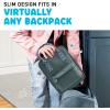 imageFit ampamp Fresh Connor Kids Lunch Tote Versatile Thermal Insulated Lunch Box for School and Camp Adult Lunch Bag with Front Zip Pocket RedBoulder Gray