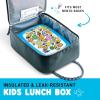 imageFit ampamp Fresh Connor Kids Lunch Tote Versatile Thermal Insulated Lunch Box for School and Camp Adult Lunch Bag with Front Zip Pocket RedBoulder Gray