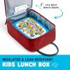 imageFit ampamp Fresh Connor Kids Lunch Tote Versatile Thermal Insulated Lunch Box for School and Camp Adult Lunch Bag with Front Zip Pocket RedCardinal Red