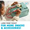 imageFit ampamp Fresh Connor Kids Lunch Tote Versatile Thermal Insulated Lunch Box for School and Camp Adult Lunch Bag with Front Zip Pocket RedSeafoam Green