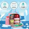 imageFit ampamp Fresh DIY Sticker Lunch Bag For Kids Insulated Lunch Box For Kids Boys ampamp Girls With 3 Matching Snack Containers ampamp 2 Sticker Sets School Lunch Box BlackPink