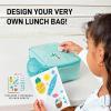 imageFit ampamp Fresh DIY Sticker Lunch Bag For Kids Insulated Lunch Box For Kids Boys ampamp Girls With 3 Matching Snack Containers ampamp 2 Sticker Sets School Lunch Box BlackLight Blue