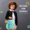 imageFit ampamp Fresh DIY Sticker Lunch Bag For Kids Insulated Lunch Box For Kids Boys ampamp Girls With 3 Matching Snack Containers ampamp 2 Sticker Sets School Lunch Box BlackLight Blue
