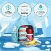 imageFit ampamp Fresh DIY Sticker Lunch Bag For Kids Insulated Lunch Box For Kids Boys ampamp Girls With 3 Matching Snack Containers ampamp 2 Sticker Sets School Lunch Box BlackTeal