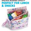 imageFit ampamp Fresh Dinosaur Insulated Lunch Box BPAFree Leakproof Water Resistant Large Capacity Thermal Insulation Reusable Snack Bags Durable PolyesterTie Dye