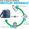imageFit ampamp Fresh Dinosaur Insulated Lunch Box BPAFree Leakproof Water Resistant Large Capacity Thermal Insulation Reusable Snack Bags Durable PolyesterDinosaur