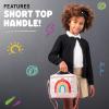 imageFit ampamp Fresh Dinosaur Insulated Lunch Box BPAFree Leakproof Water Resistant Large Capacity Thermal Insulation Reusable Snack Bags Durable PolyesterRainbow