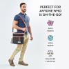 imageFit ampamp Fresh Foundry Extra Large Insulated Lunch Box for Men ampamp Women Large Lunch Bag for Meal Prep Double Decker Adult Lunch Box for Men with Containers Adjustable Strap Dual Compartment BlackBlack