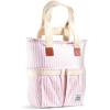 imageFit ampamp Fresh Large Insulated Cooler Bag 1120 cu in BampampW Stripe Polyester 11 x 5 x 10 inBlush Vineyard Stripe