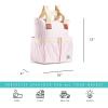 imageFit ampamp Fresh Large Insulated Cooler Bag 1120 cu in BampampW Stripe Polyester 11 x 5 x 10 inBlush Vineyard Stripe