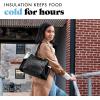 imageFit ampamp Fresh Womens Insulated Lunch Bag for Work Large Lunch Box With 3 SnapLid Containers Zipper StainResistant Copley Kit GrayBlack Cheetah