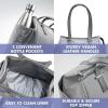 imageFit ampamp Fresh Womens Insulated Lunch Bag for Work Large Lunch Box With 3 SnapLid Containers Zipper StainResistant Copley Kit GrayGray Tweed