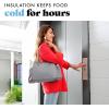 imageFit ampamp Fresh Womens Insulated Lunch Bag for Work Large Lunch Box With 3 SnapLid Containers Zipper StainResistant Copley Kit GrayGray Tweed