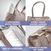 imageFit ampamp Fresh Womens Insulated Lunch Bag for Work Large Lunch Box With 3 SnapLid Containers Zipper StainResistant Copley Kit GrayMocha Feline Fine
