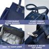 imageFit ampamp Fresh Womens Insulated Lunch Bag for Work Large Lunch Box With 3 SnapLid Containers Zipper StainResistant Copley Kit GrayNavy