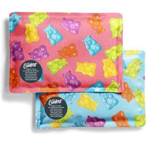 imageCool Coolers by Fit ampamp Fresh 2 Pack Soft Ice Flexible Stretch Nylon Reusable Ice Packs for Lunch Boxes ampamp Coolers Unicorn StripeGummy Bears