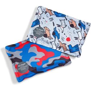 imageCool Coolers by Fit ampamp Fresh 2 Pack Soft Ice Flexible Stretch Nylon Reusable Ice Packs for Lunch Boxes ampamp Coolers Unicorn StripeHappy Dogs