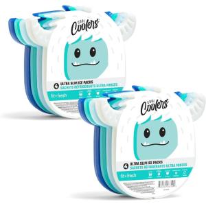 imageFit ampamp Fresh Cool Coolers Kids Lunch Box Ice Packs Slim Ice Packs for Lunch Bags Lunch Ice Packs ReusableMulticolored 8 Pack UnicornYeti  8 PK